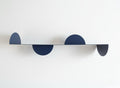 Etagère murale arrondie bleue