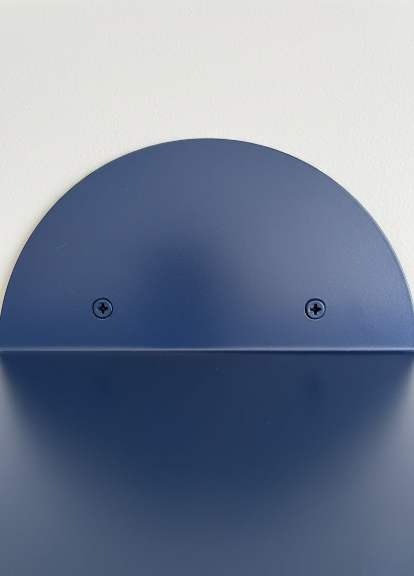 Etagère murale arrondie bleue