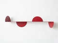 Etagère murale arrondie rouge