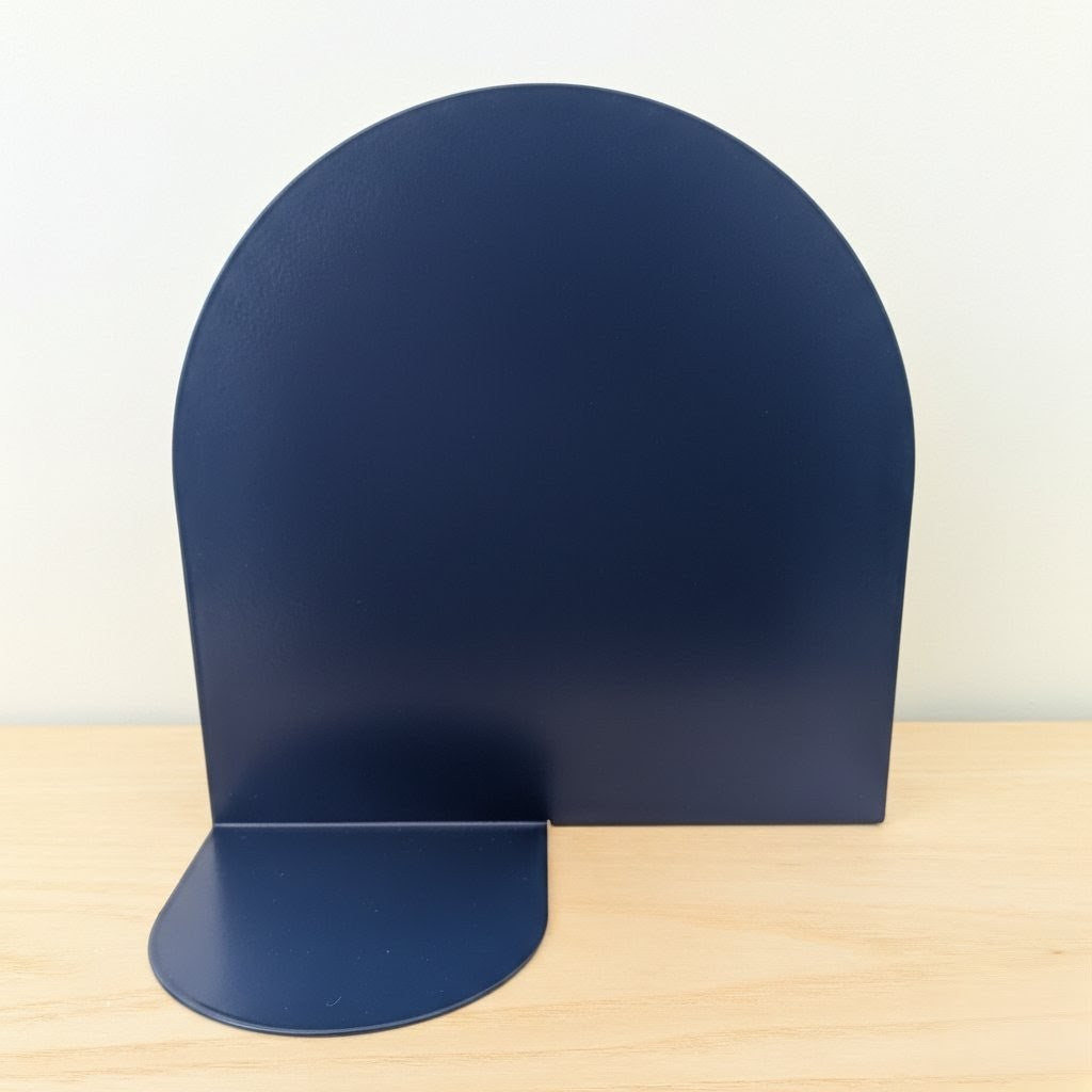 Serre-livres arrondi bleu