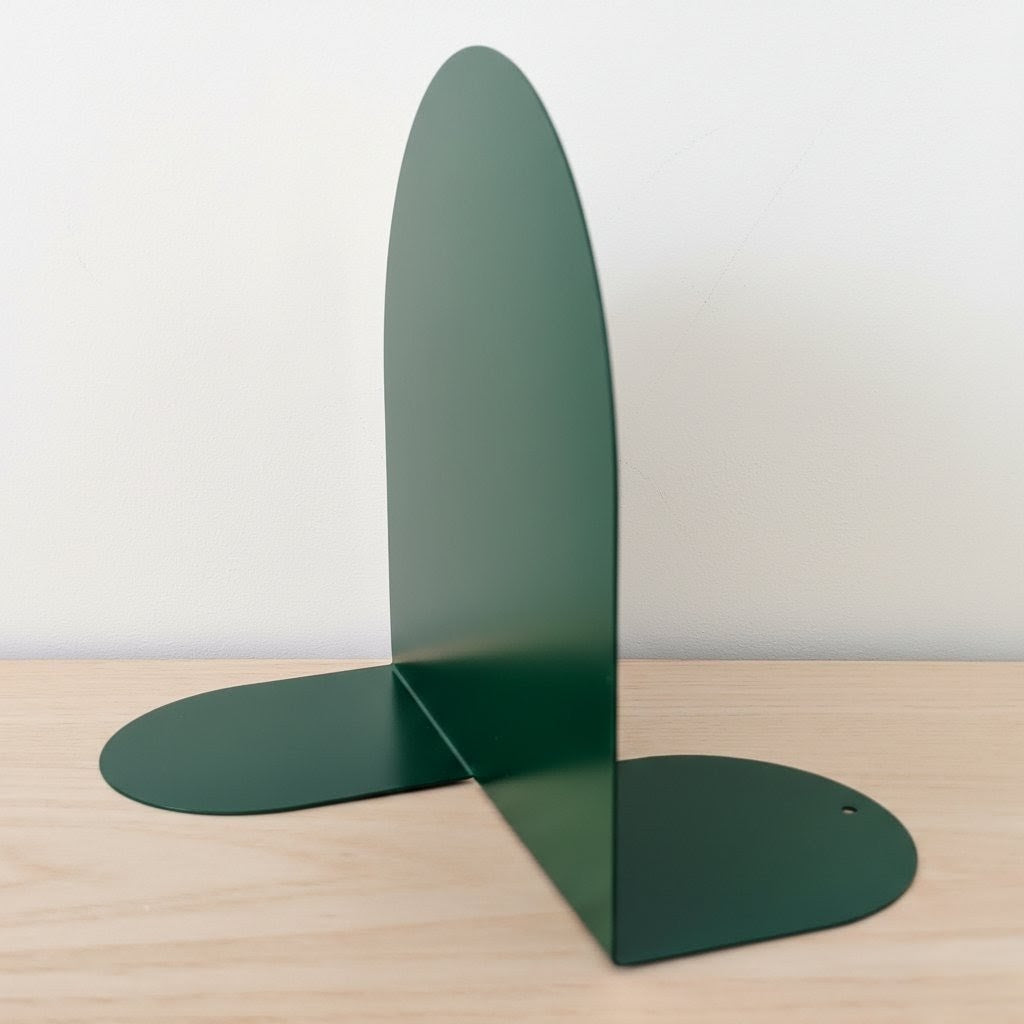 Serre-livres arrondi vert