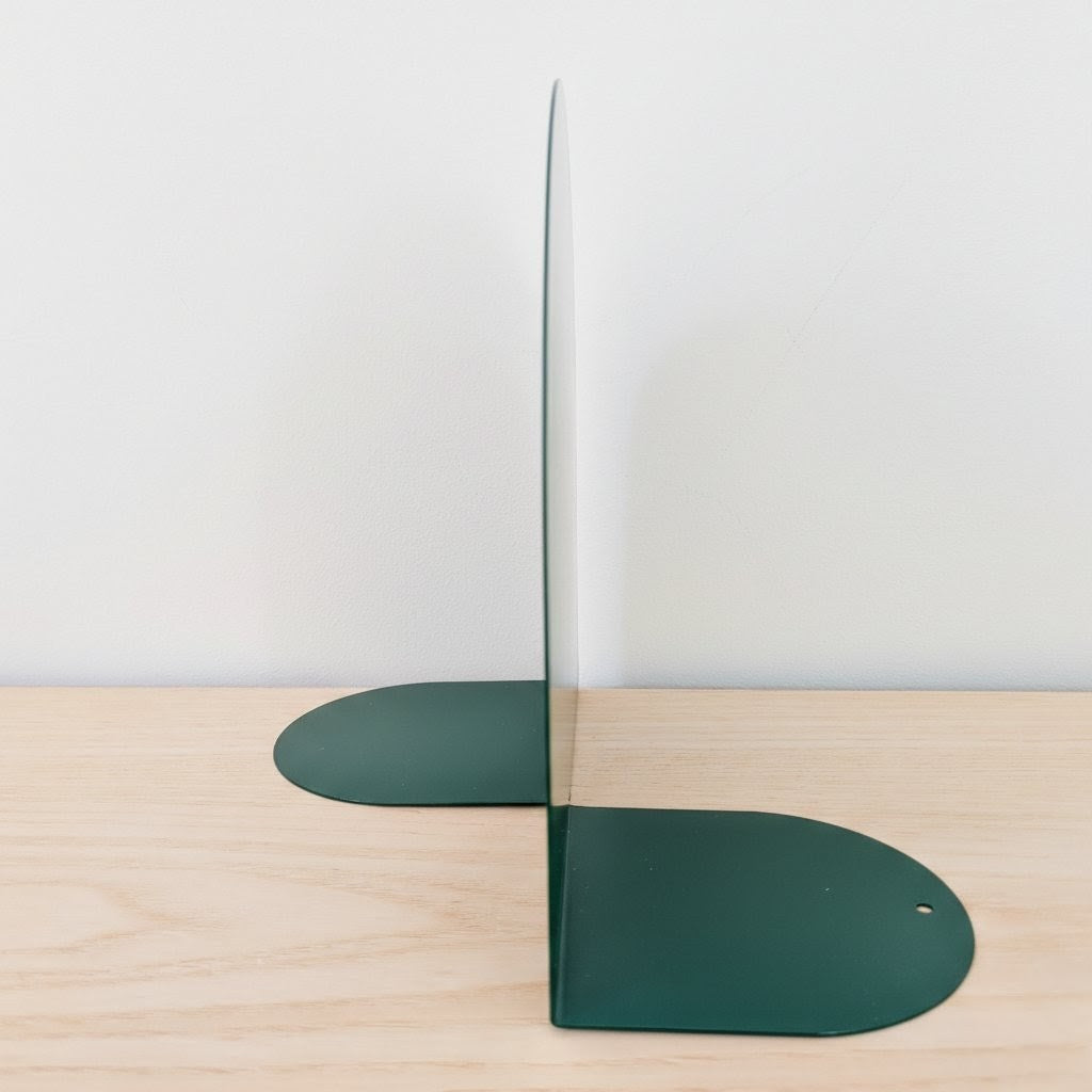 Serre-livres arrondi vert