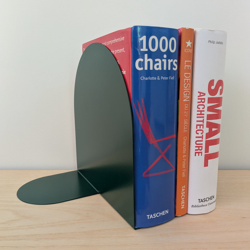 Serre-livres arrondi vert