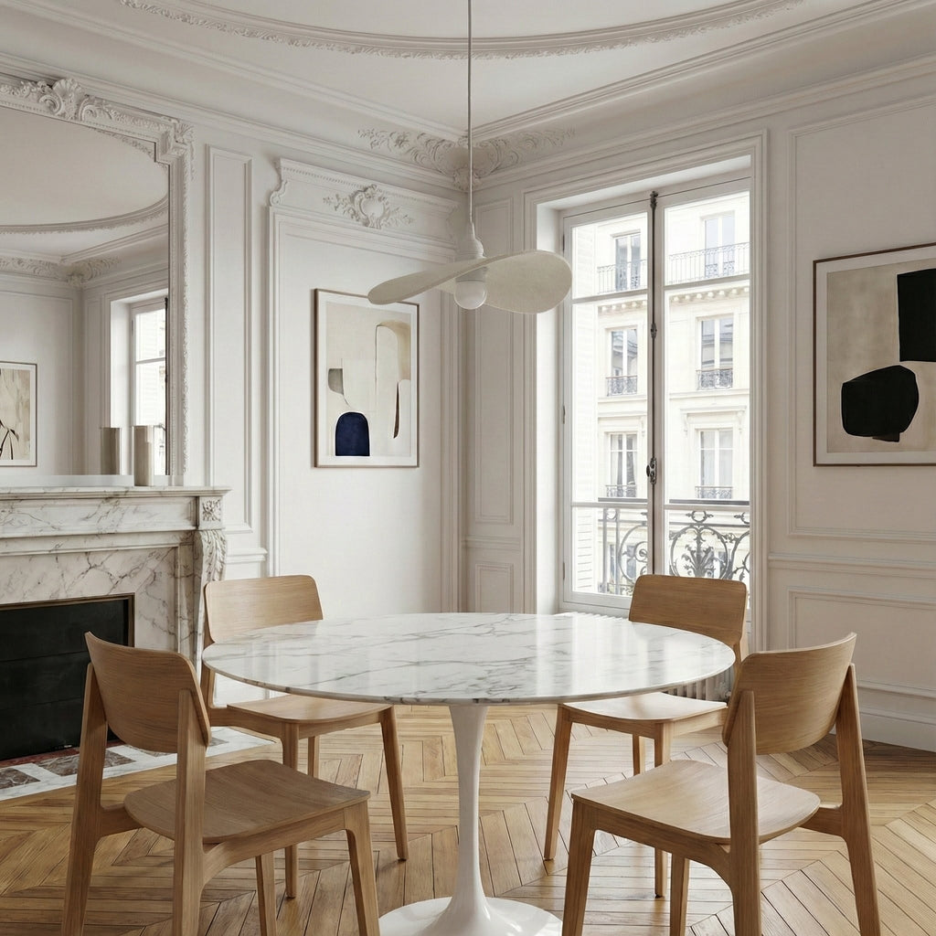 Suspension arrondie écrue