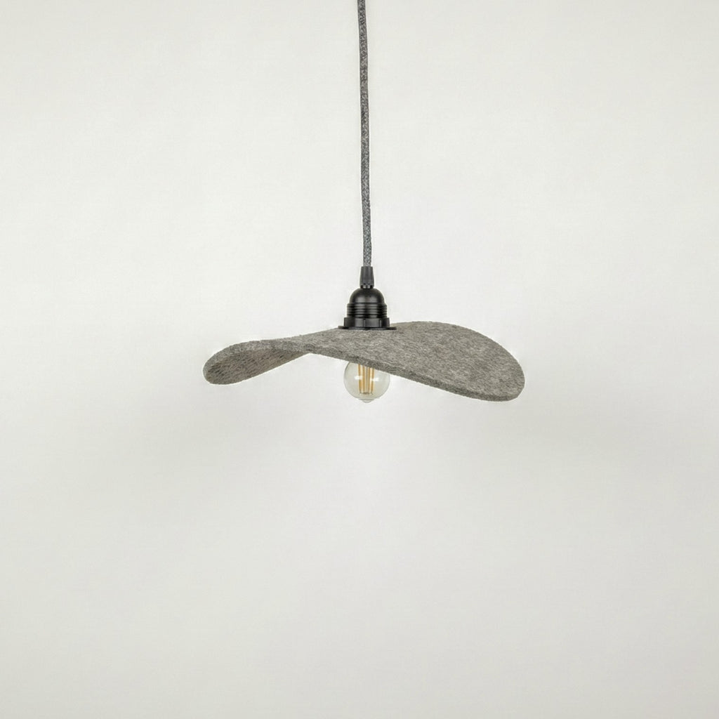 Suspension arrondie grise