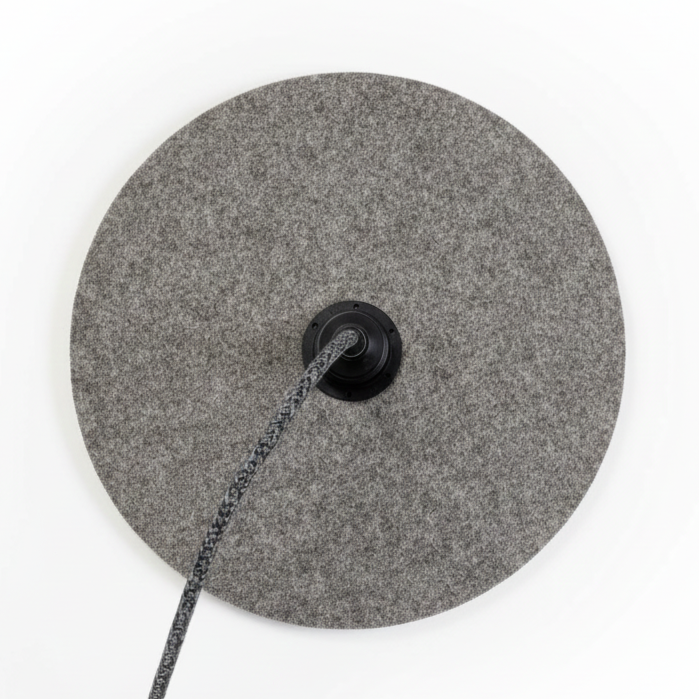 Suspension arrondie grise